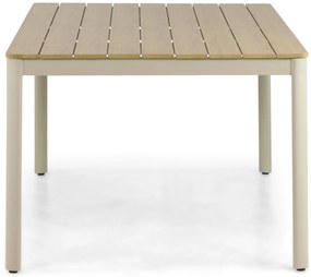 Dining Tuintafel rechthoekig 200 x 103 cm Aluminium Taupe Santika Mind