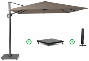 Platinum Challenger Zweefparasol T Premium Xm (incl. Voet En Hoes) Aluminium Taupe