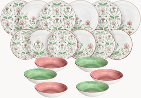 Porseleinen serviesset Madison Lolita, 6 personen, 18-delig