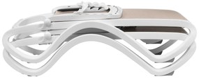 Nardi 4 x Ligbed - Alfa - Wit/Taupe - Kunststof - Nardi