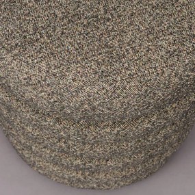 Dutchbone Fern Ronde Poef Beige Boucle Stof