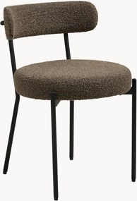 Bouclé eetstoelen Badalona, 2 stuks