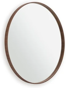 Ronde spiegel fineer notenhoutØ120 cm, Alaria