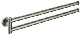 Hotbath &MORE Handdoekhouder Draaibaar GN Geborsteld nikkel BAA15GN