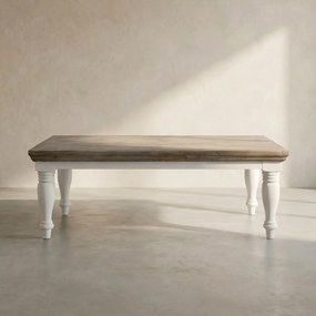 Tower Living Landelijke Salontafel Greywash Fleur - 130 X 75cm.