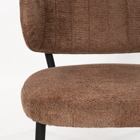 Bruine Fauteuil Met Ronde Rugleuning