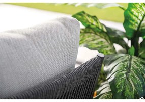 Garden Impressions Tineo lounge dining set 5-delig - donker grijs