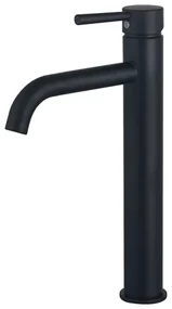 Fortifura Calvi Wastafelkraan - 33.9cm - verhoogd - opbouw - mat zwart SW377834