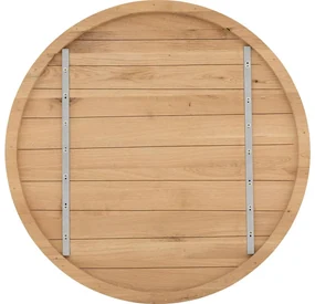 Goossens Eettafel Blade, Strak blad rond 140 x 140 cm 6 cm dik