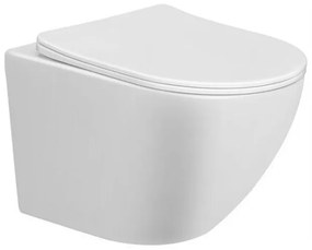 GO by Van Marcke Perl II - hangtoilet - PACK - 49.3x36cm - zonder spoelrand - keramiek - met dunne softclose en take-off zitting - glans wit 20059313