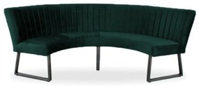 Eetkamerbank - Hengelo - geschikt voor ronde tafel 130 cm - stof Element groen 12