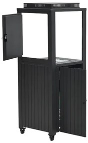 Cozy living sfeerhaard Sevilla 55x55 cm. – Carbon black - verrijdbaar