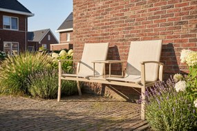 Tete-a-Tete aluminium tuinbank Felix - Latte/Beige