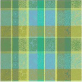 Jacquard tafelkleed Mille Petales Chlorophylle met acryl coating
