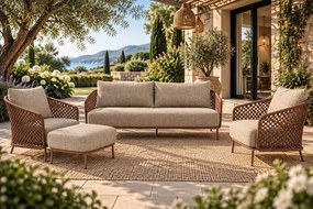 4 Seasons Outdoor Vista loungeset Spicy Loungeset   beige weerbestendig