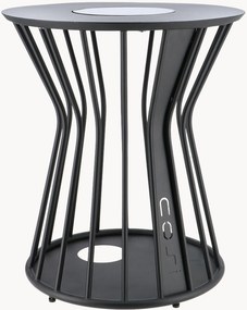 Ronde in- & outdoor LED bijzettafel Cosilumia met zonnepaneel