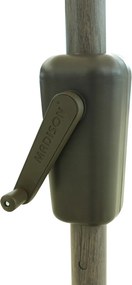 Madison Lisbon stokparasol Ø300 cm automatisch - mellow champagne olefin - chesnut kleurig frame