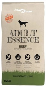 vidaXL Premium hondenvoer droog Adult Essence Beef 30 kg 2 st