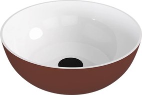 Polysan Banera waskom rond 39x14cm wit/terracotta