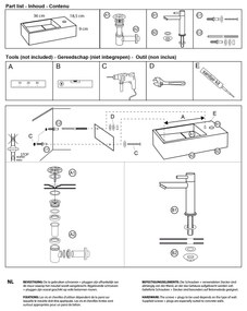 Differnz Solid fonteinset solid surface met gebogen kraan mat zwart