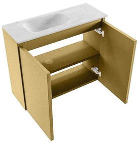 Mondiaz Ture DLux toiletmeubel 60cm oro met wastafel opalo links zonder kraangat