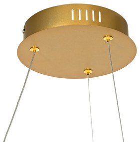 Design hanglamp goud 72 cm incl. LED 3-staps dimbaar - Rowan