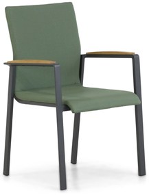 Tuinset 4 personen 200 cm Aluminium/textileen Groen Lifestyle Garden Furniture Brandon/Brookline