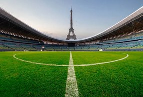 Foto soccer field and Eiffel tower, lupengyu