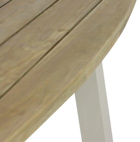 Dining Tuintafel rechthoekig 180 x 100 cm Aluminium/Teak Taupe Falcon/Glasgow