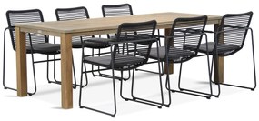 Tuinset 6 personen Rope Grijs 4 Seasons Outdoor Elba/Bristol