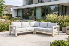Hoek loungeset 5 personen Aluminium Taupe  Lifestyle Garden Furniture Luca