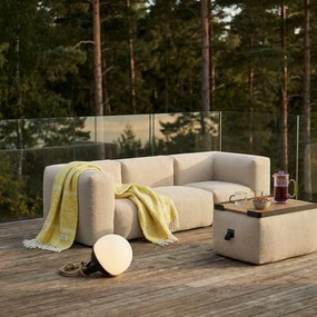 Soft Zitzak Outdoor 3 Seater + Pouf - Bouclé Beige
