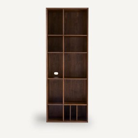 Boekenkast van notenhoutfineer, Mikube