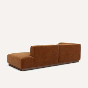 Linker hoekbank chenille fluweel, Jacopo