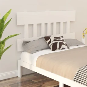 vidaXL Hoofdbord 163,5x3x81 cm massief grenenhout wit