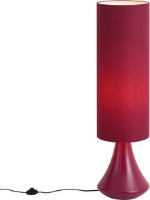 Retro vloerlamp paars met stoffen kap - Mina