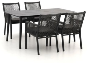 Diningset Manifesto  | 4 personen | Tuinset aluminium | 5-delig | Kees Smit Tuinmeubelen