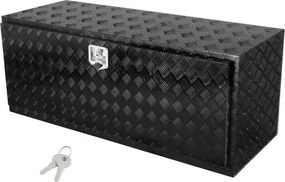 VEVOR Truckbox gereedschapskist, onderbouw aanhangwagenkist, gereedschapskist 1524 x 610 x 610 mm pick-up opbergkist, aluminiumlegering, 50 kg laadvermogen gereedschapskist, afsluitbare opbergkist