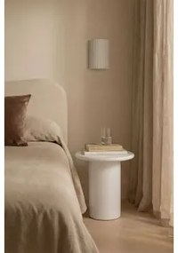 Ronde Nachtkast Ø45 Cm In Cement Namara Wit - Sklum