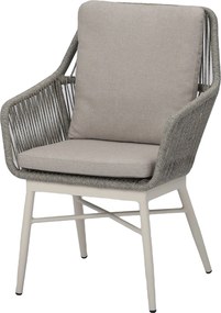 Tivoli dining tuinstoel natural sand rope latte
