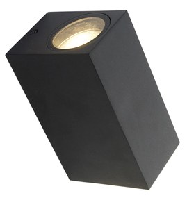 Set van 4 moderne wandlampen zwart 2-lichts IP44 - Baleno