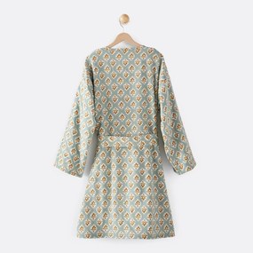 Badjas, kimono model, badstof binnenin, Cilou, Cilou