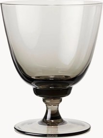 Mondgeblazen waterglas Flow op voet
