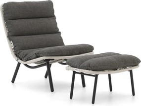 + 15% kassakorting | Lounge tuinstoel | Forza Marradi | Wicker (vlechtwerk) | Grijs | Kees Smit Tuinmeubelen