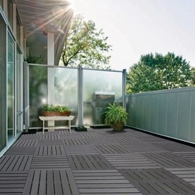 Terrastegel composiet 50 x 50 cm antraciet FSC (24 mm) massief