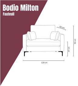 Fauteuil Roodbruine Stof