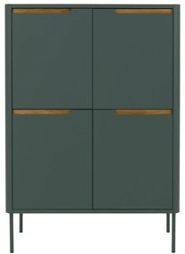 Tenzo Switch Moderne Wandkast Mat Groen MDF - 90x45x128cm.