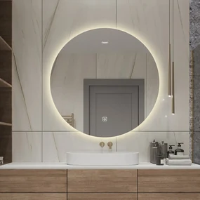 Saniclear Circle ronde spiegel met LED verlichting 120cm incl. spiegelverwarming