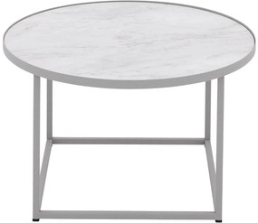 Goossens Salontafel Livia rond, hpl roze, modern design, 61 x 35 x 61 cm