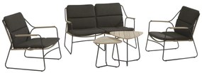 4 Seasons Outdoor | Scandic loungeset  Loungeset    antraciet weerbestendig